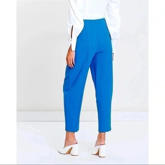 Topshop Trousers High Waisted Tapered  Leg Dress Pants Blush Pink Size 4 NWT - Picture 4 of 16